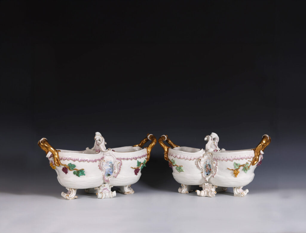 TWO BUEN RETIRO TWO-HANDLED WINECOOLERS