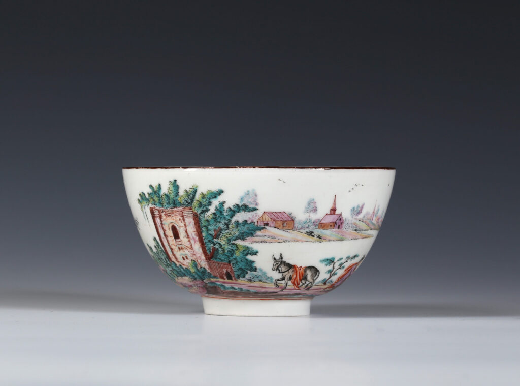 A DUTCH-DECORATED ‘FINE LINE’ CHINESE BOWL