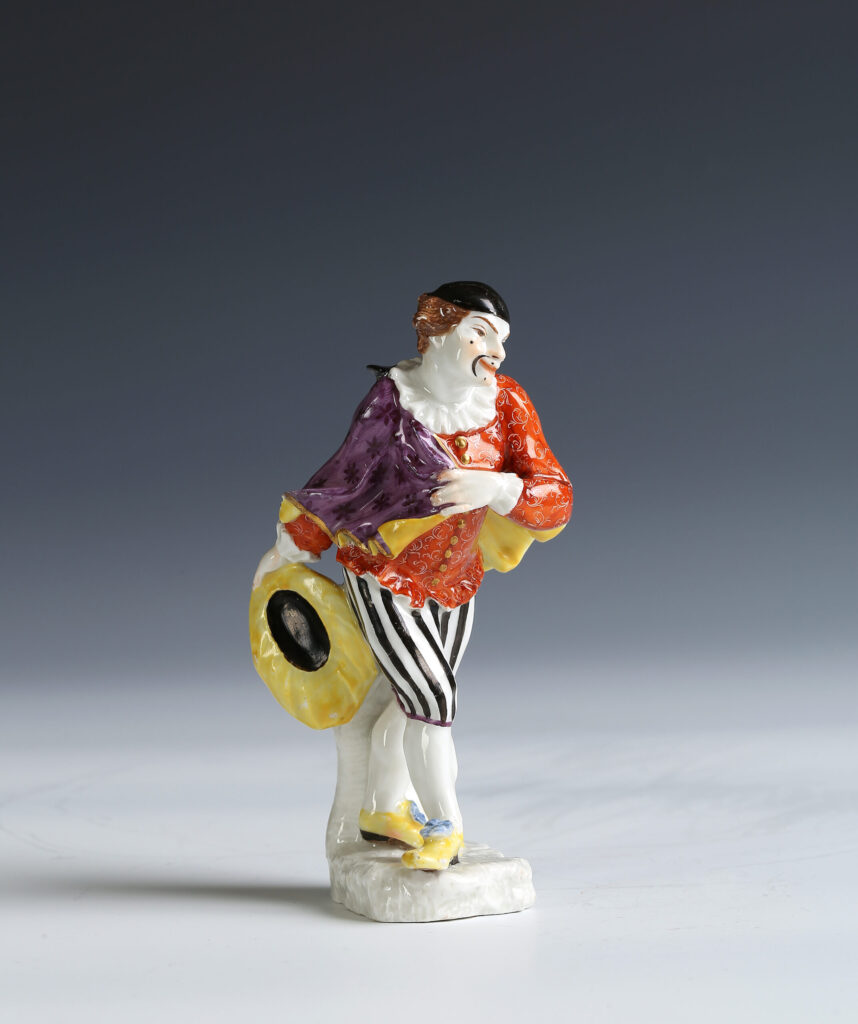 AN UNRECORDED MEISSEN COMMEDIA DELL’ARTE FIGURE