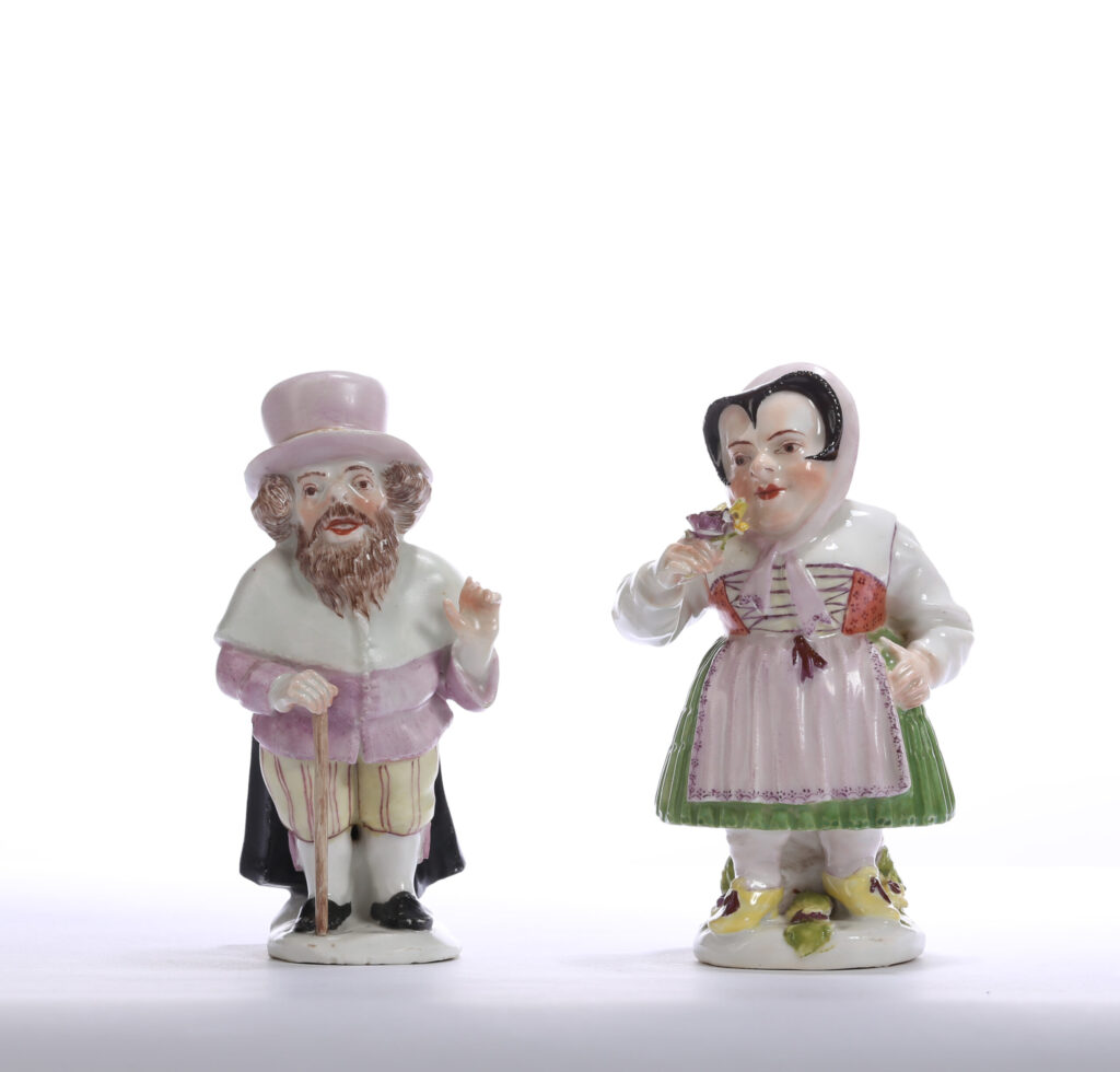 TWO VIENNA FIGURES OF DWARFS