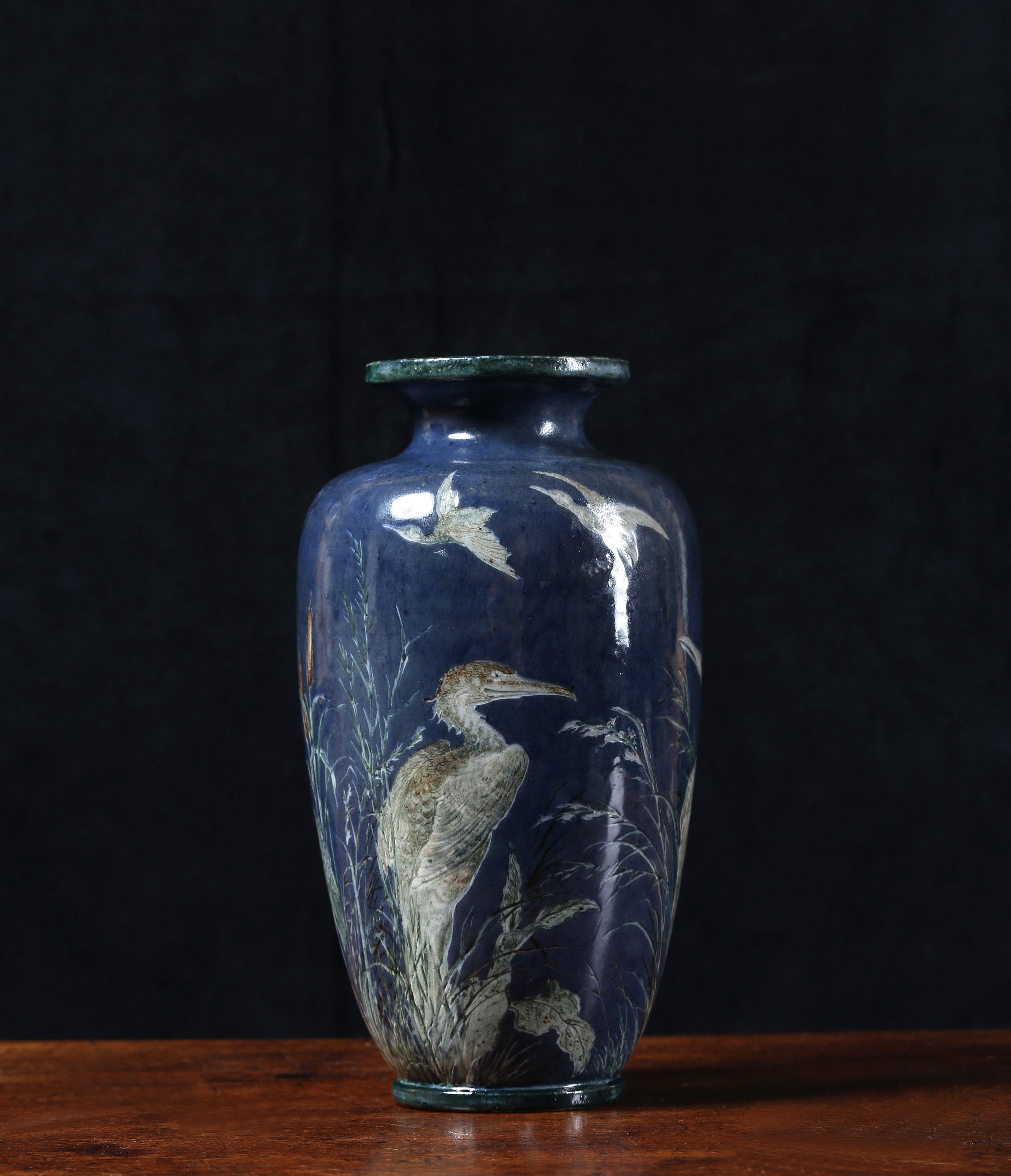 A Martin Brothers Stoneware Bird Vase